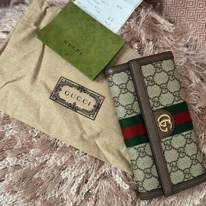 Gucci Beige and Brown Wallet